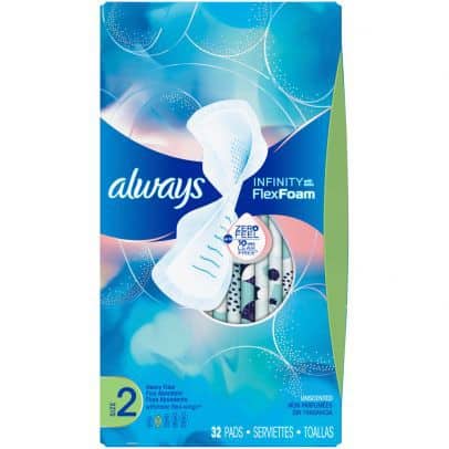 Always Infinity FlexFoam Pads - Size 4, 64 ct.