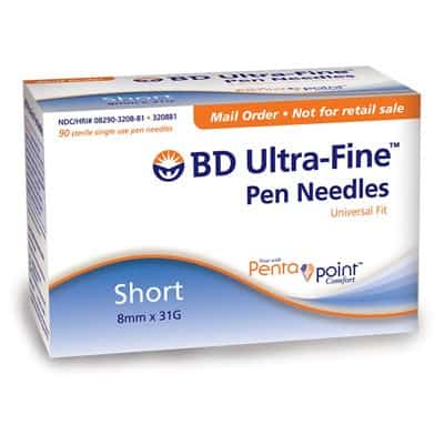 BD Ultra-Fine Original Pen Needles 29g 1/2 in - 90 ea