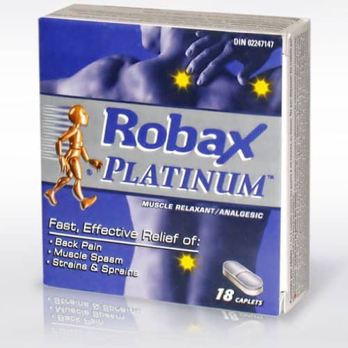 Robax Platinum Pain Reliever and Muscle Relaxant – 18 Count - CTC Health