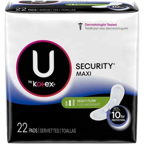 Up & Up Extra Heavy Overnight Maxi Pads with Wings, Individually Wrapped,  20ct