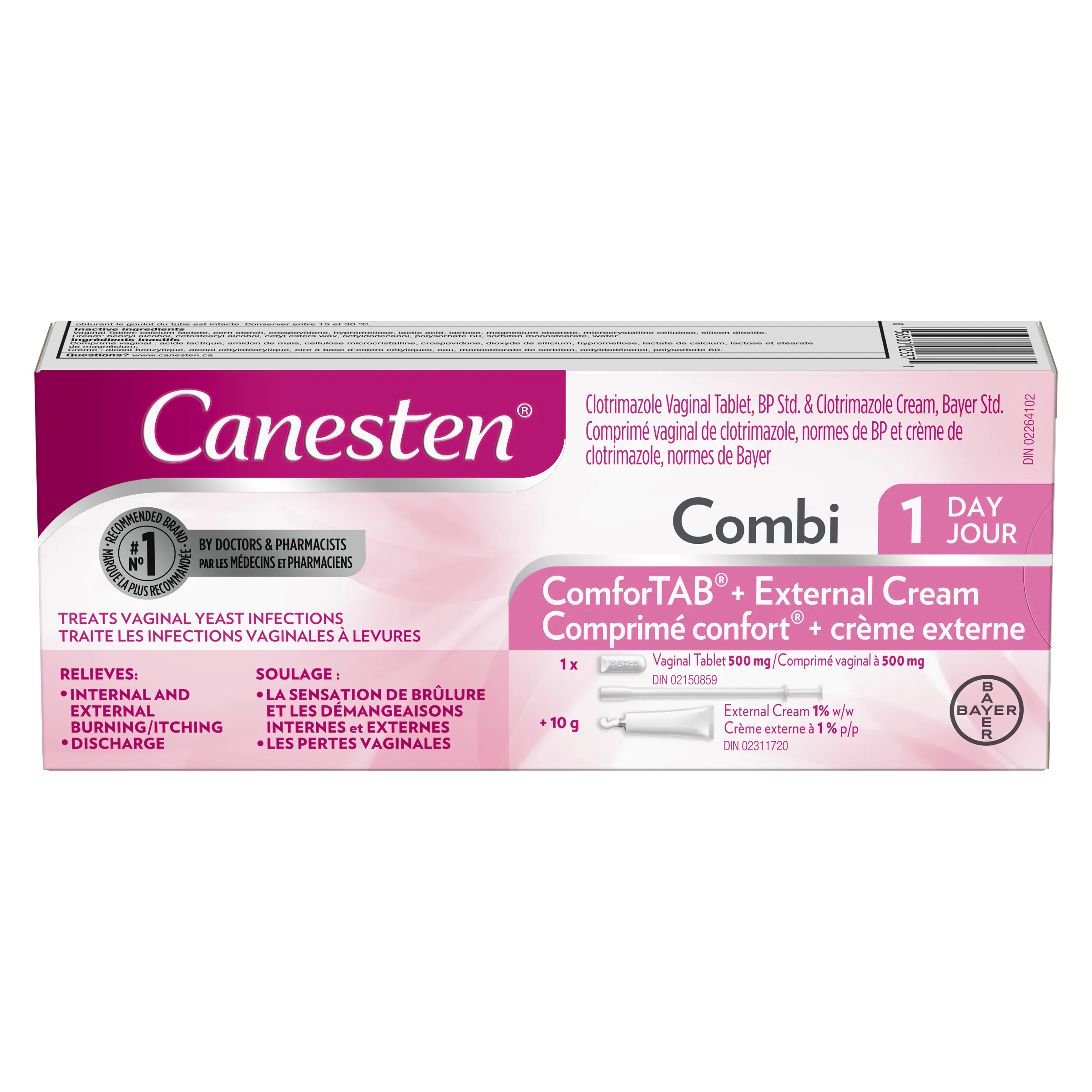 CANESTEN COMBIPACK TREATMENT 500MG 1DAY